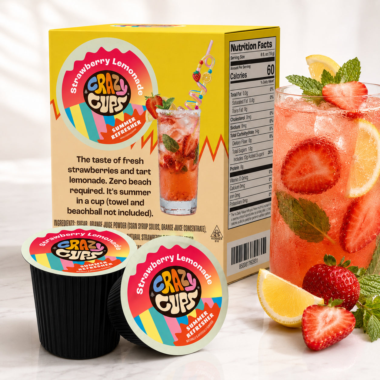 Strawberry Lemonade Summer Refresher Pods – Crazy Cups