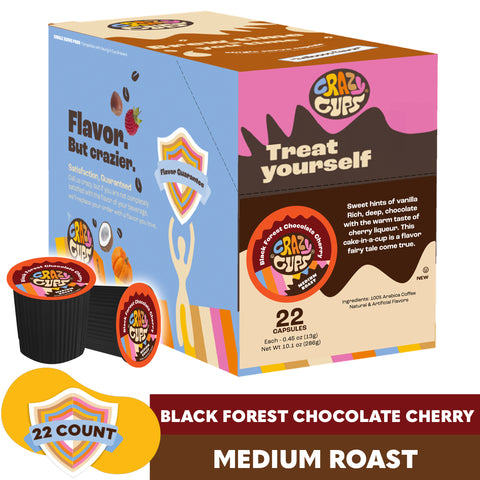 Black Forest Chocolate Cherry Flavored Coffee Pods