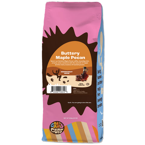 Buttery Maple Pecan Flavored Ground Coffee