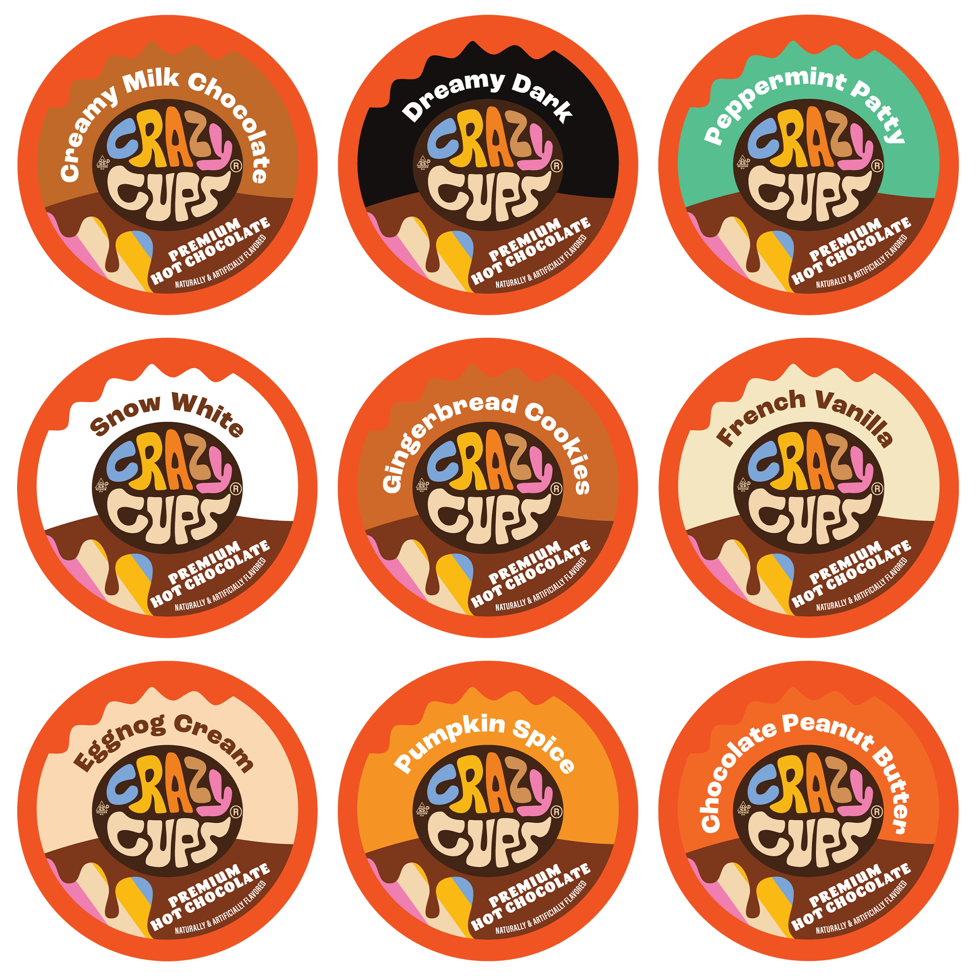 Crazy Cups Hot Chocolate Variety Pack Samplers | Crazy Cups