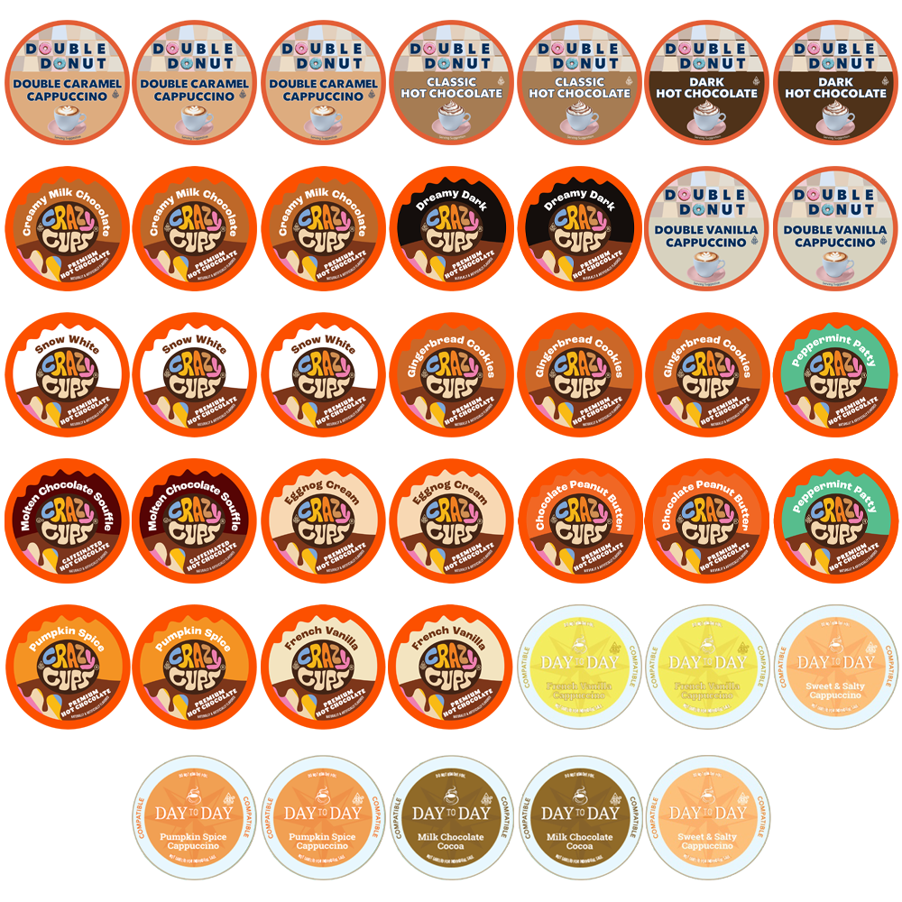 Hot Chocolate Latte Sampler – Crazy Cups