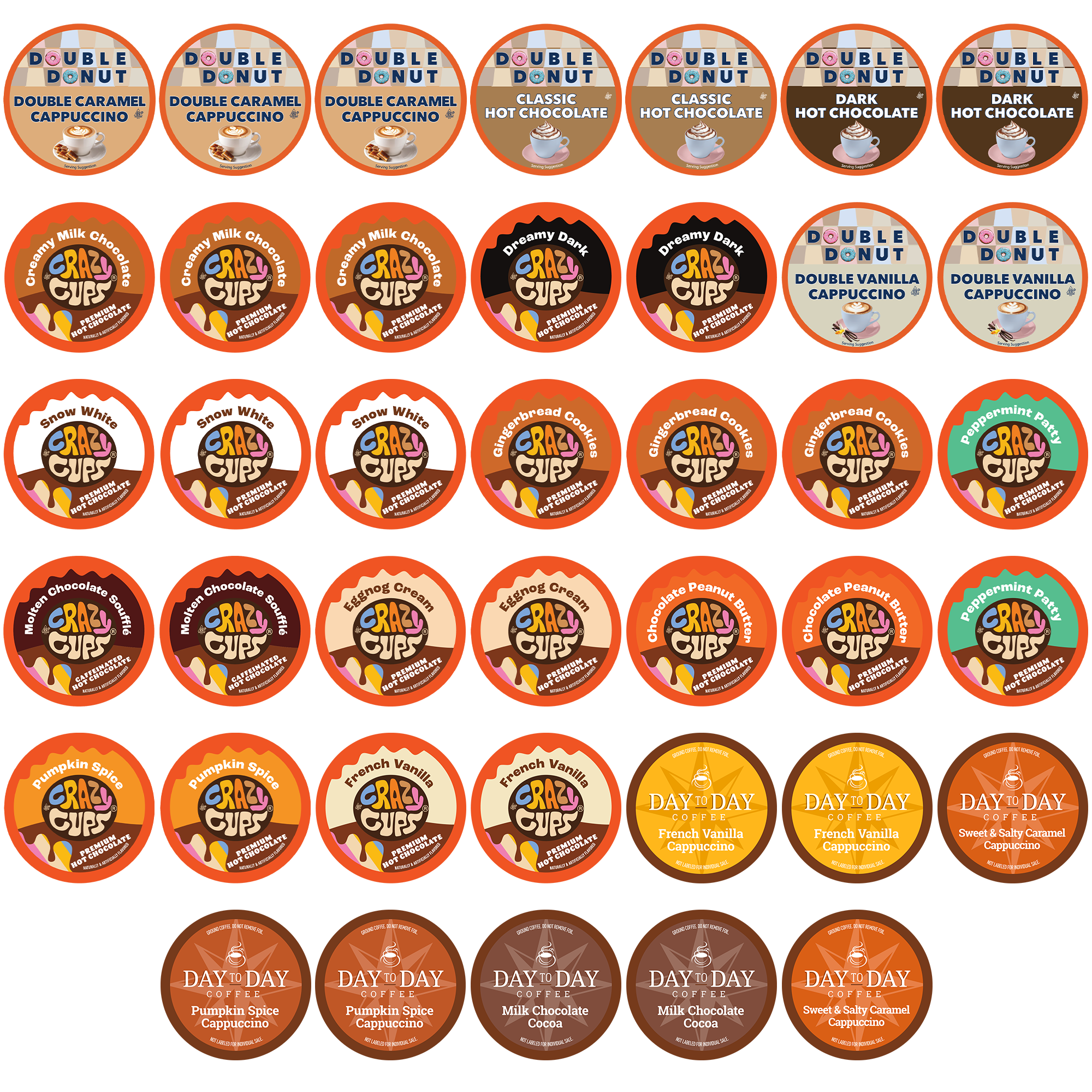 Hot Chocolate Latte Sampler – Crazy Cups