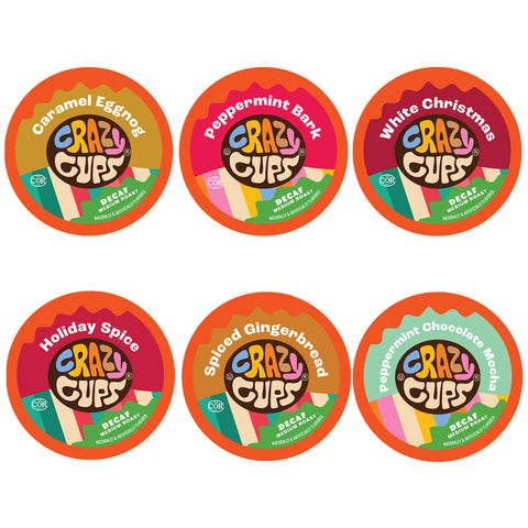 Decaf Holiday Variety Pack Flavored Coffee Pods