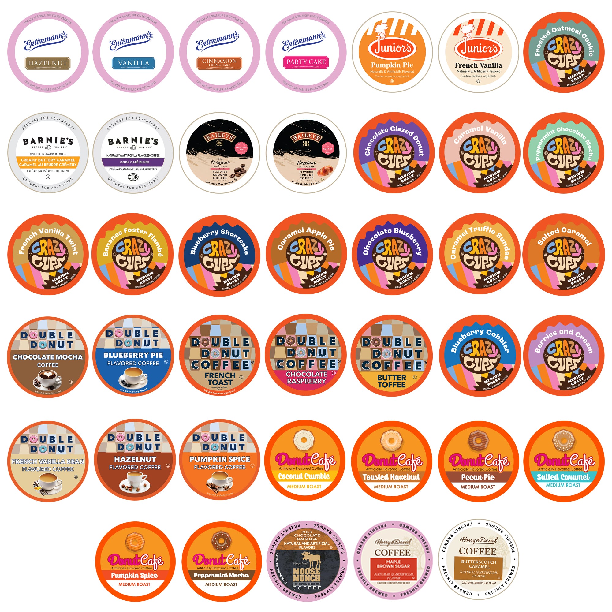 Flavor Lovers Coffee Pods Sampler Pack – Crazy Cups