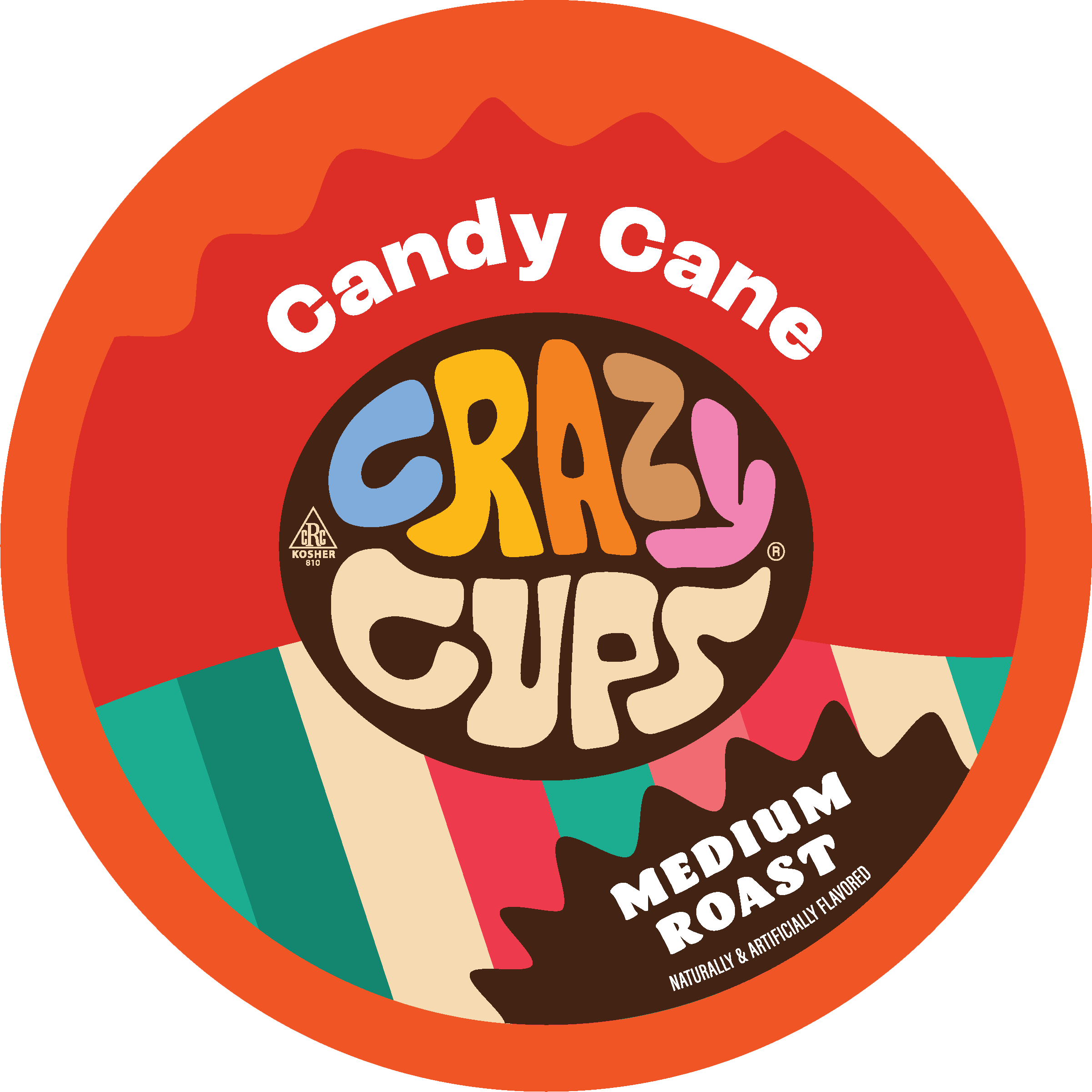 Candy Cane Flavored Coffee Pods – Crazy Cups Candy Cane Flavored Coffee Pods – Crazy Cups