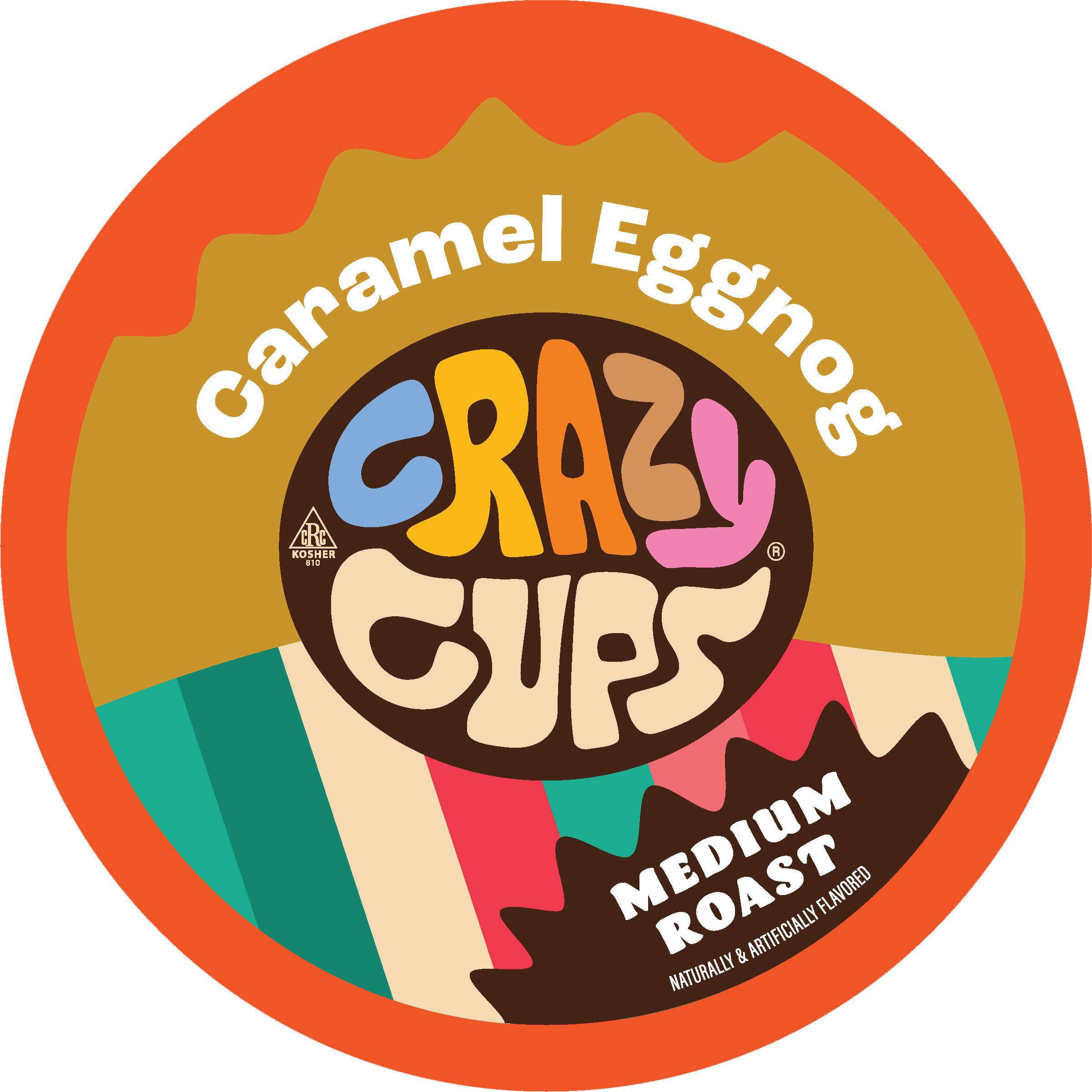 Caramel Eggnog Flavored Coffee Pods for Keurig Brewers | Crazy Cups