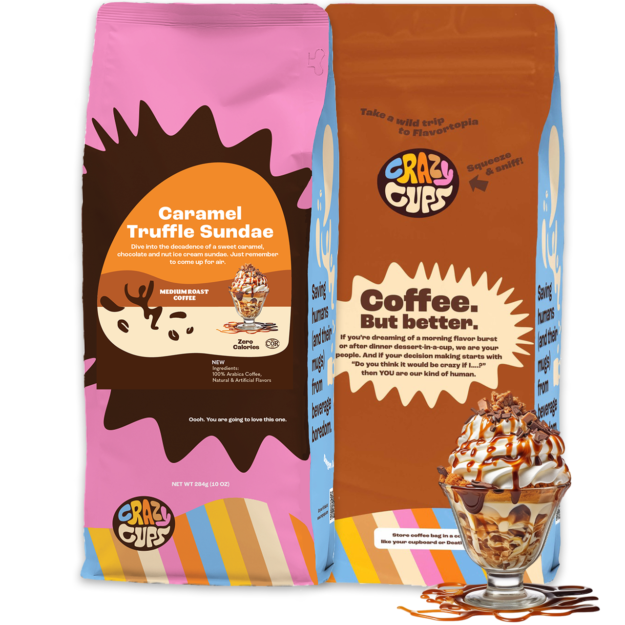 シーイヤーパブェ Caramel Truffle Sundae Ground – Crazy Cups