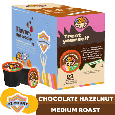 Decaf Chocolate Hazelnut Flavored Coffee Pods