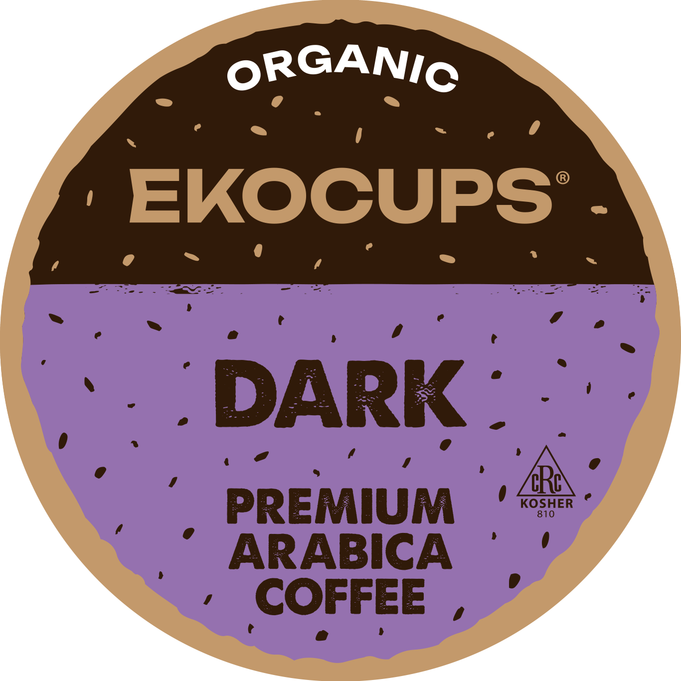 Ekocups Dark Organic Coffee Coffee Pods for Keurig | Crazy Cups