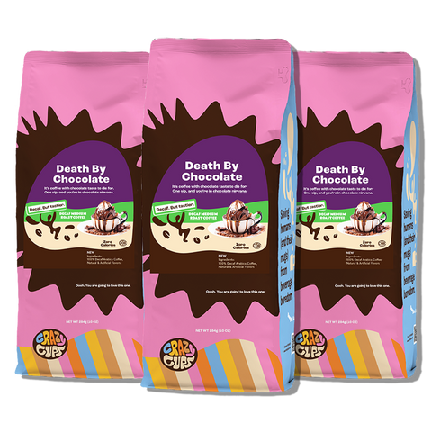 Decaf Death By Chocolate Flavored Ground Coffee