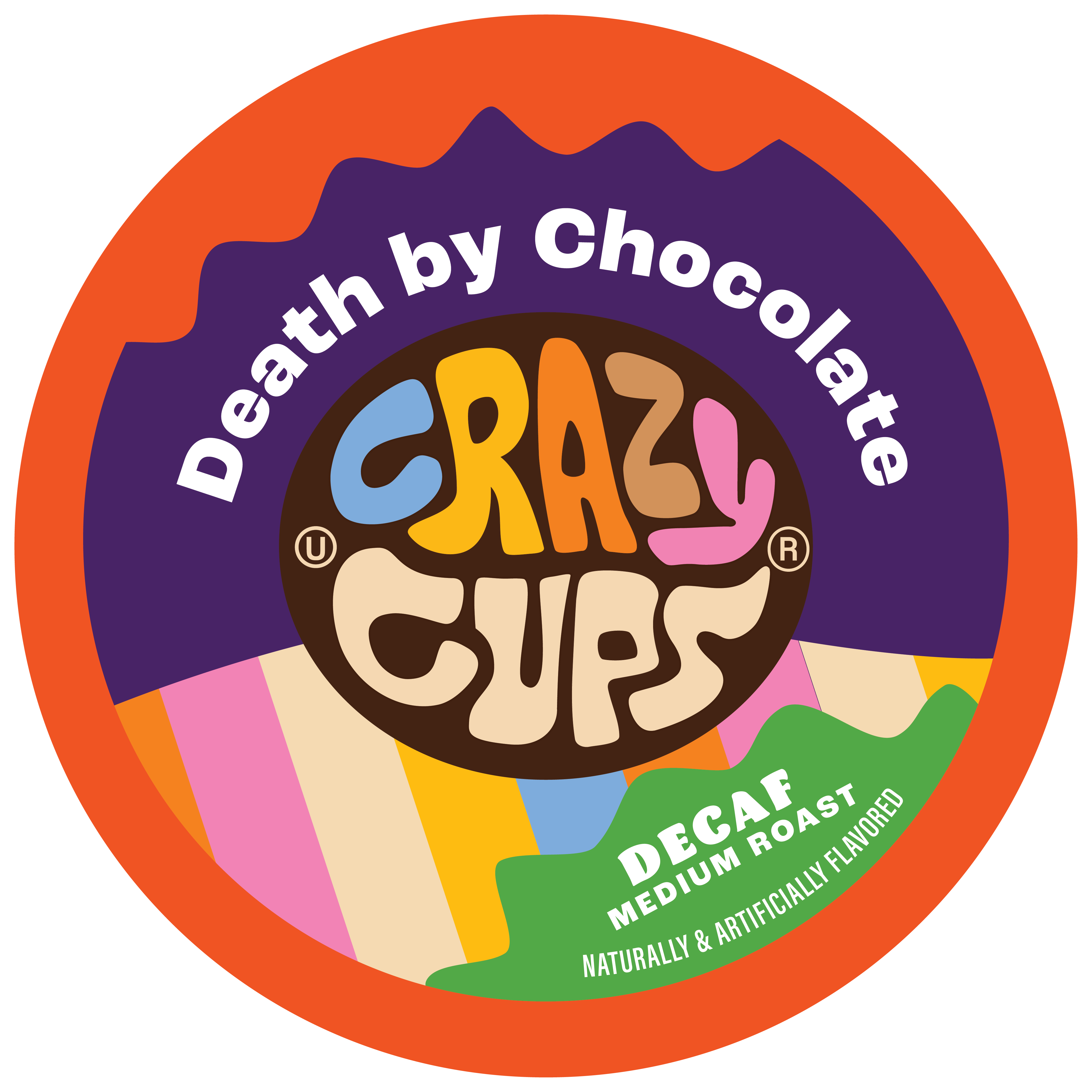 Decaf Death by Chocolate Flavored Coffee Pods | Crazy Cups