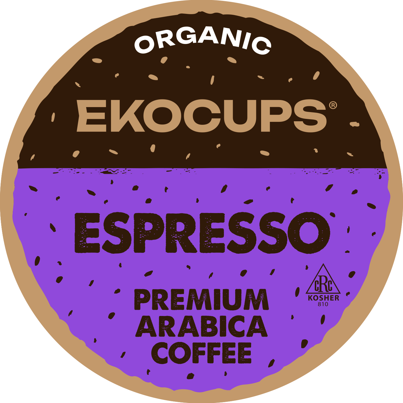 Ekocups Espresso Roast Organic Coffee Coffee Pods for Keurig K