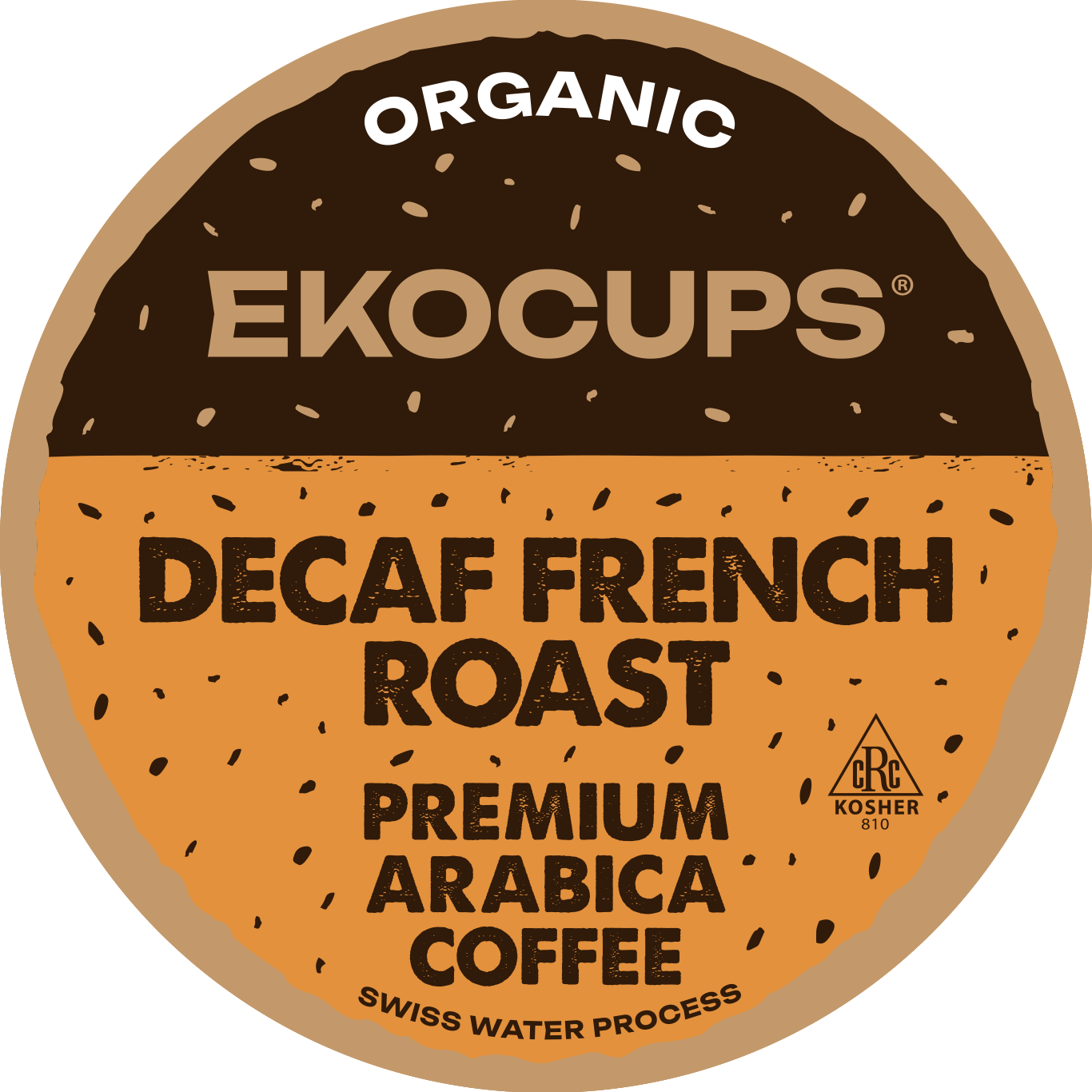 Decaf French Roast Organic Flavored Coffee - Crazy Cups