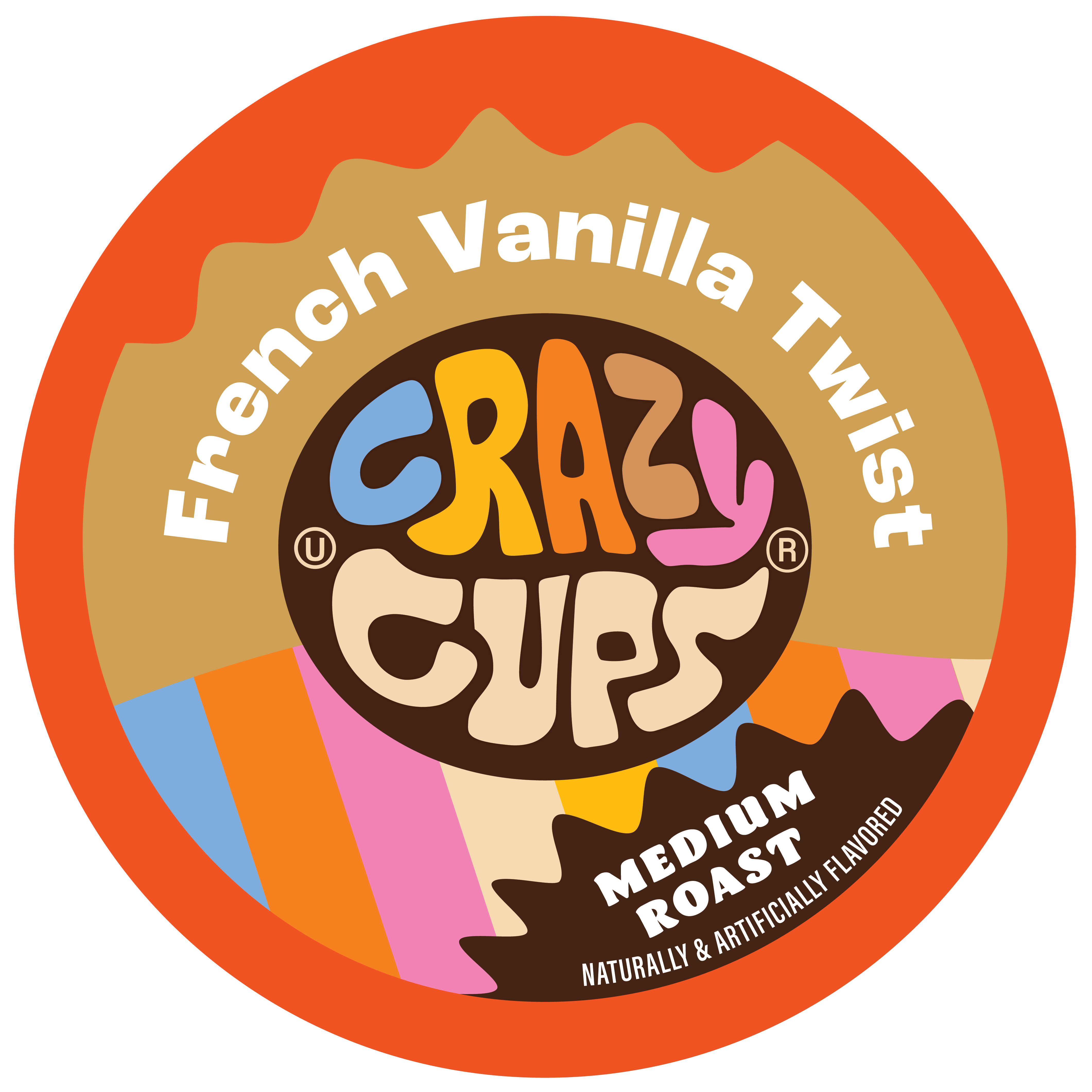 French Vanilla Twist Flavored Coffee - Crazy Cups French Vanilla Twist Flavored Coffee - Crazy Cups