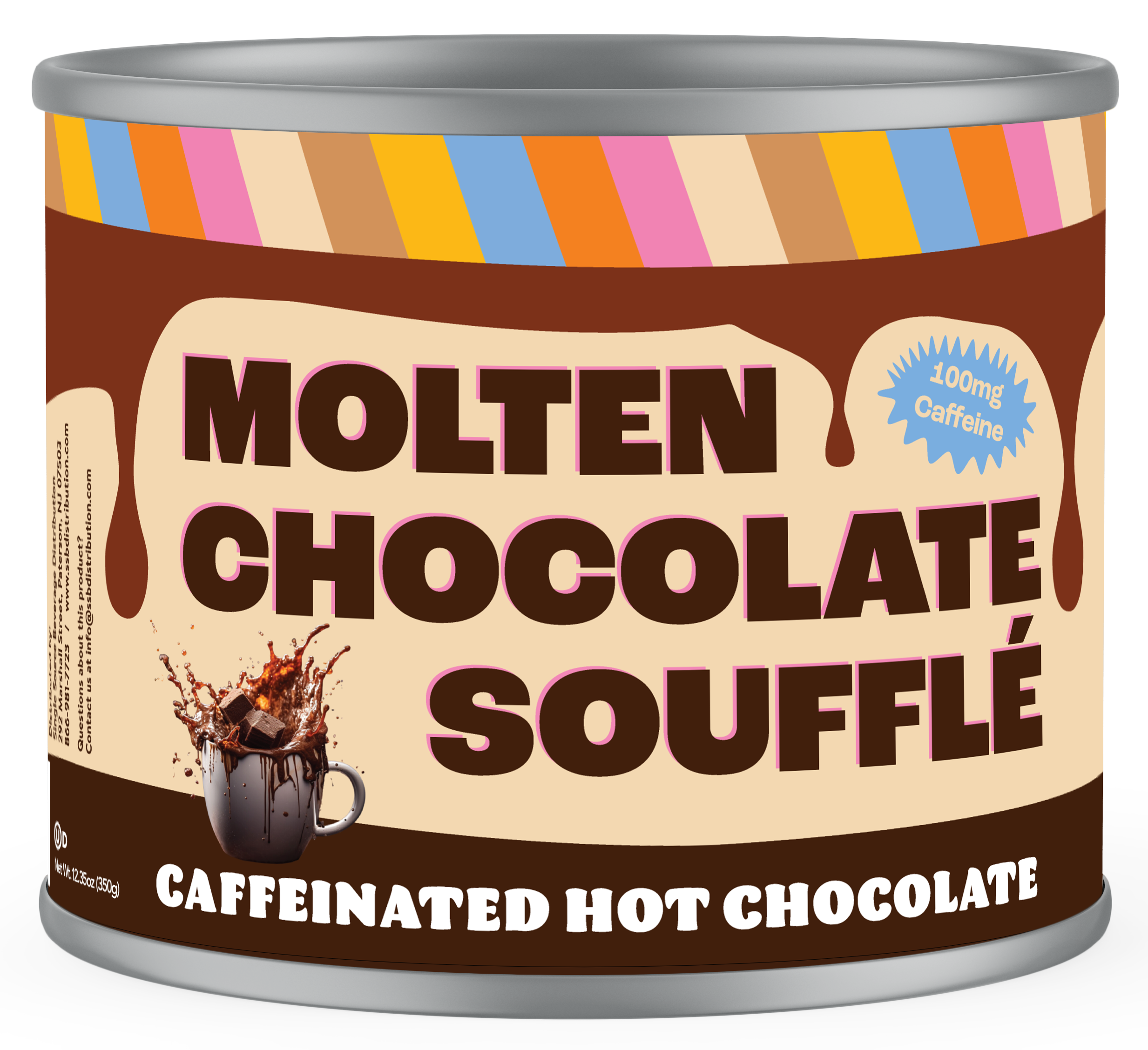 Molten Chocolate Souffle Caffeinated Hot Chocolate Mix – Crazy Cups