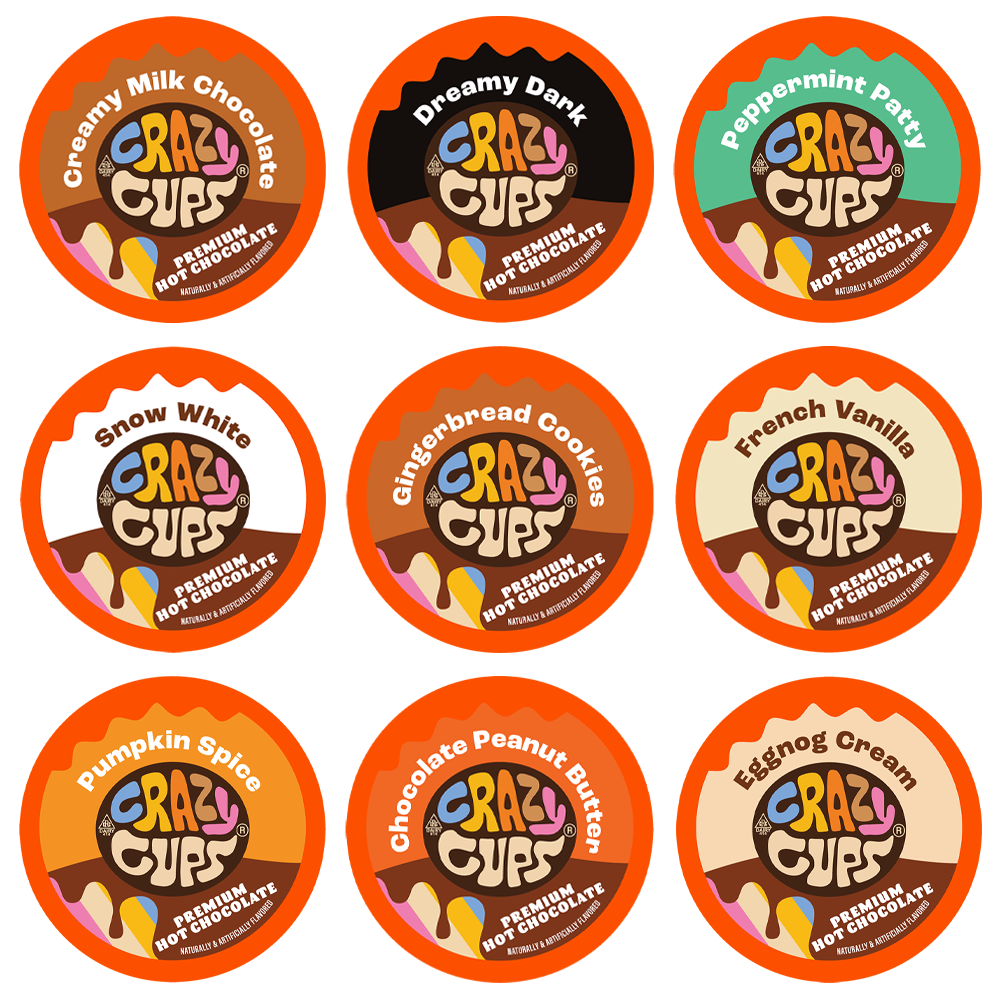 Crazy Cups Hot Chocolate Variety Pack Samplers | Crazy Cups