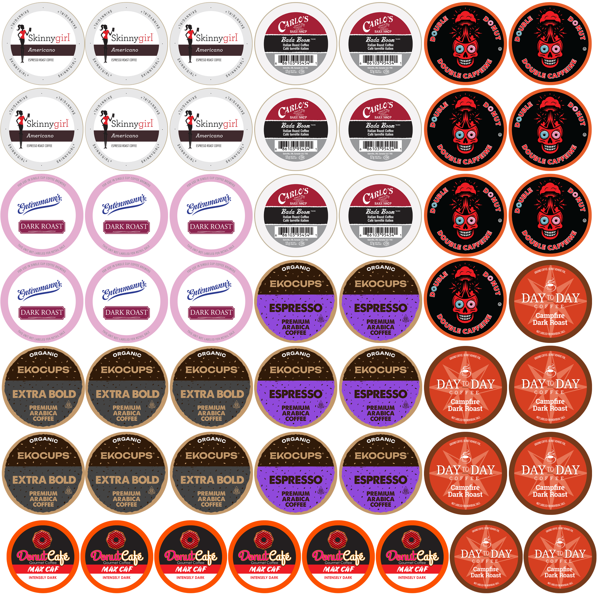 Hyper Caffeine Coffee Single-Serve Cups Variety Pack Sampler by