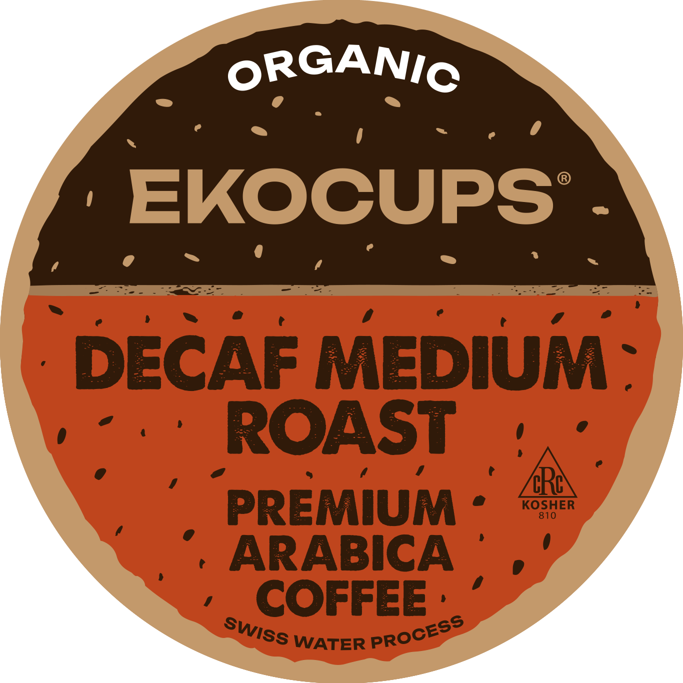 Ekocups Decaf Organic Coffee Coffee Pods for Keurig K Cups Brewers