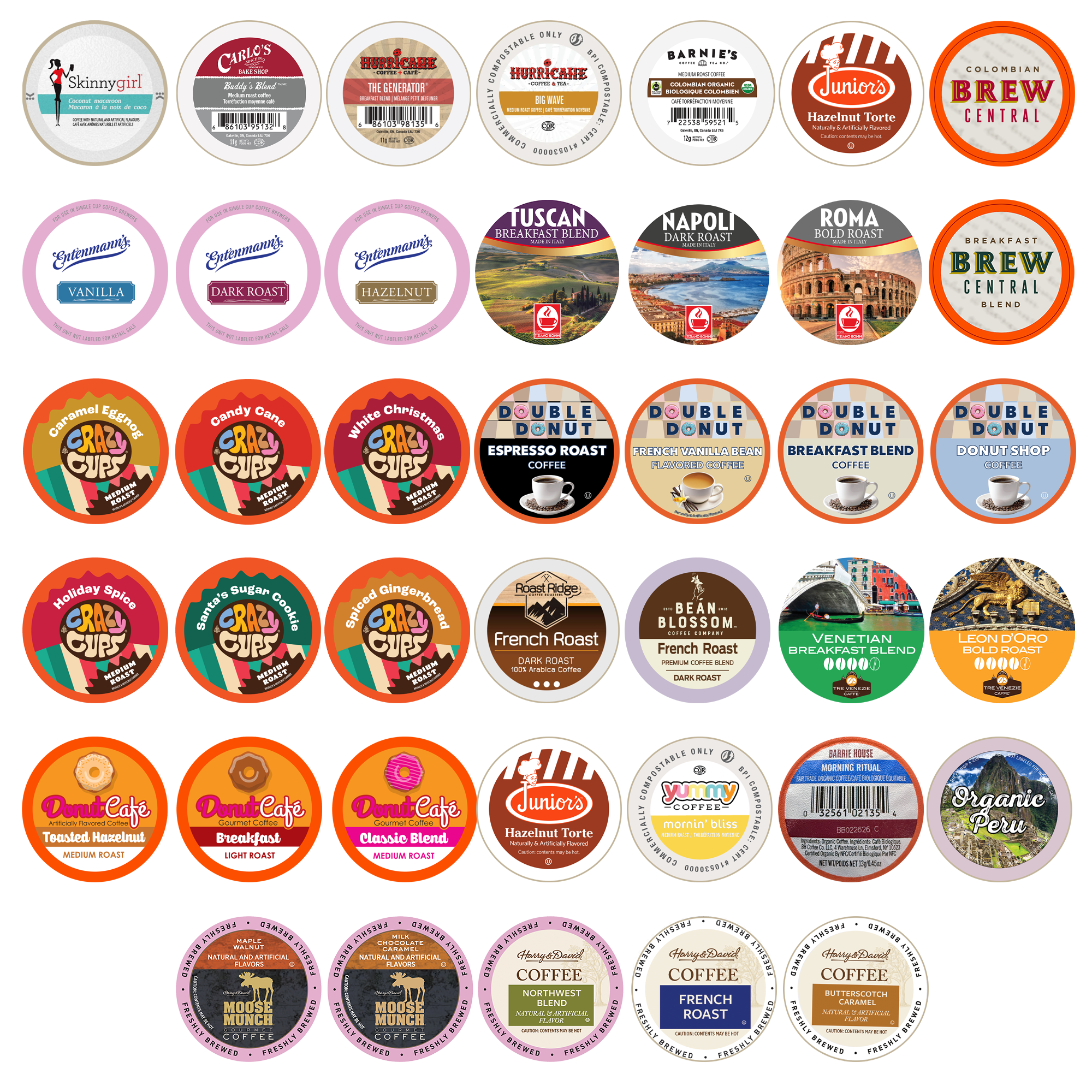 151 RR　コンプセット　10セット　12種120枚 Coffee Single-Serve Cups Variety Pack Sampler | Crazy Cups