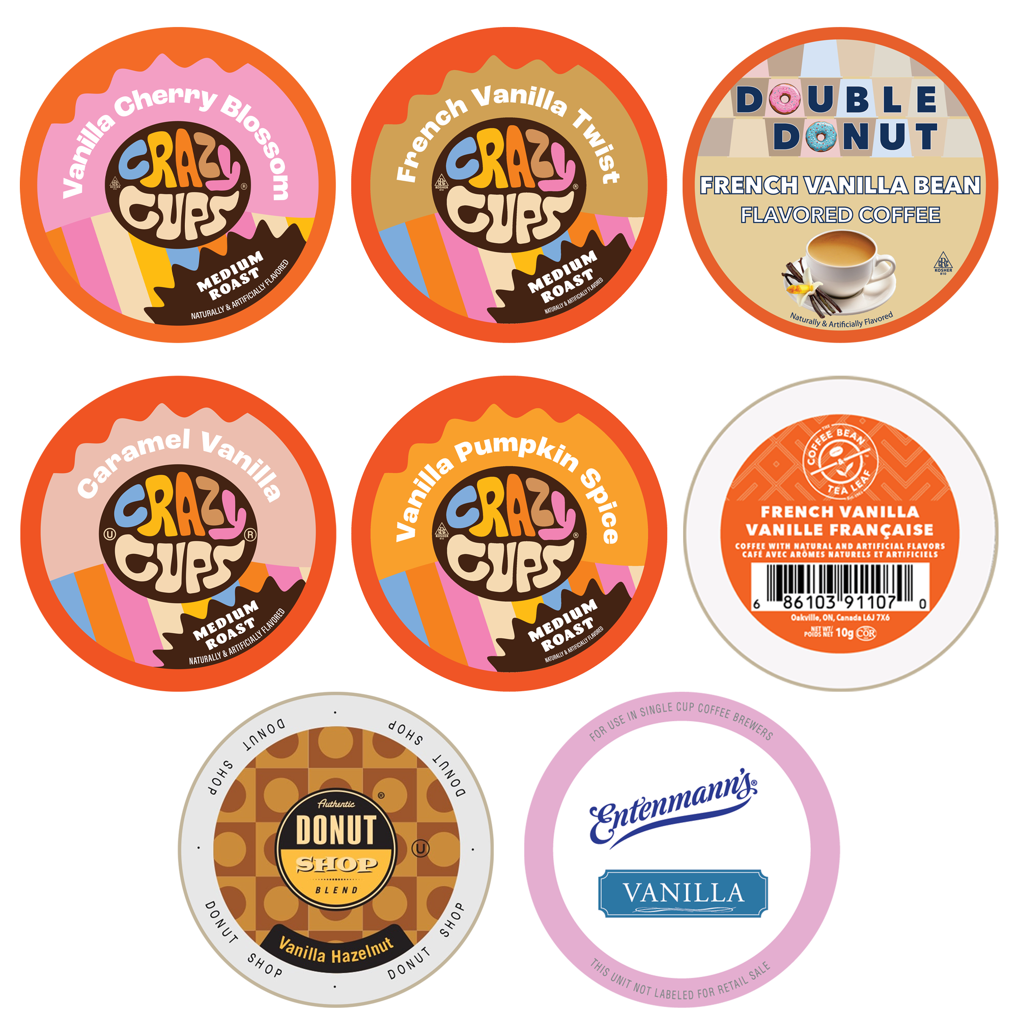 Perfect Samplers Vanilla Flavored Coffee Pods Variety Pack – Crazy