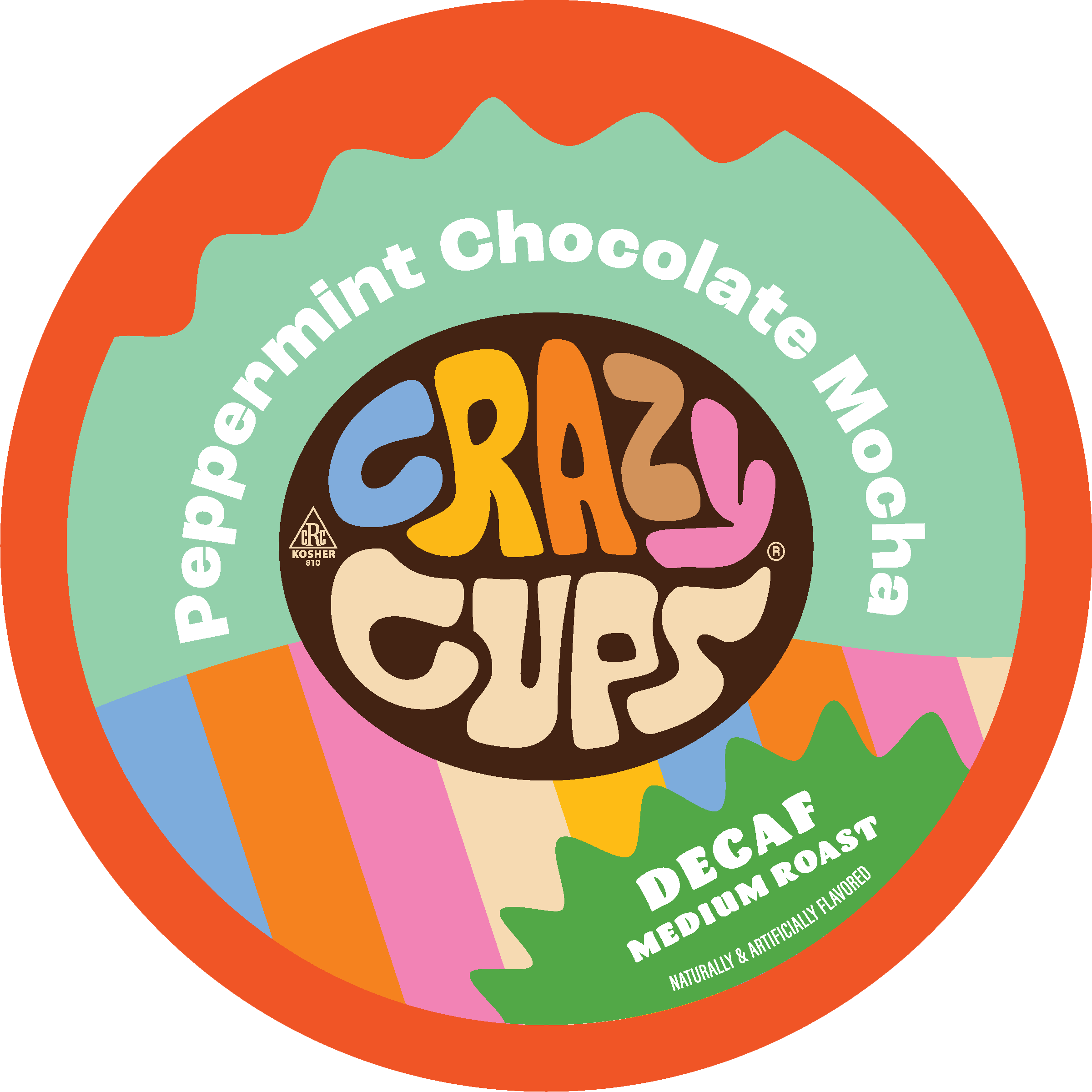 Decaf Peppermint Chocolate Mocha Coffee Pods | Crazy Cups