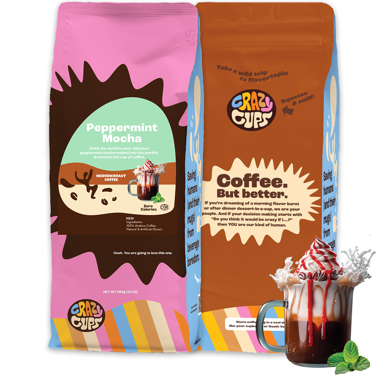 Peppermint Mocha Ground – Crazy Cups Peppermint Mocha Ground – Crazy Cups