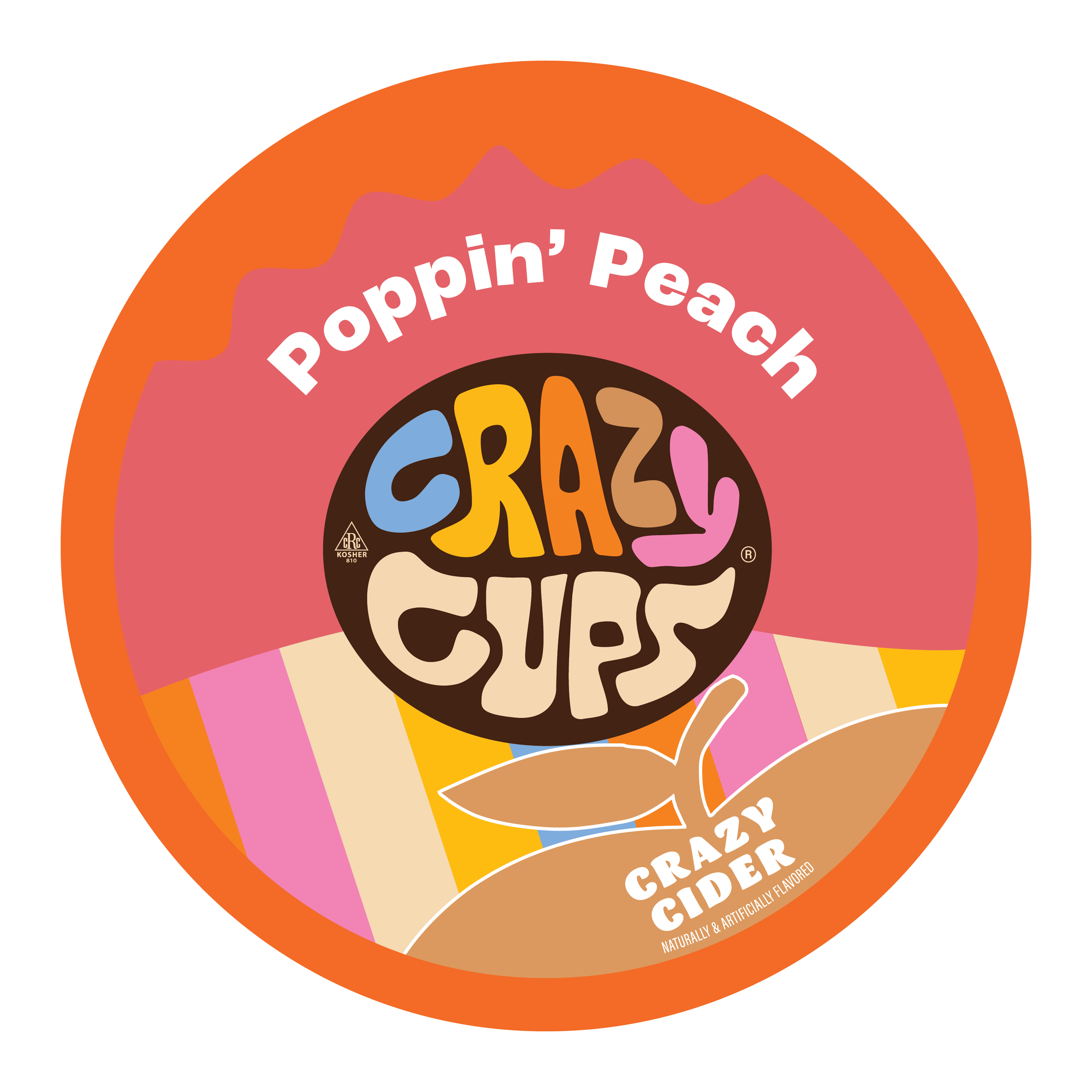 Poppin Peach Cider Pods – Crazy Cups