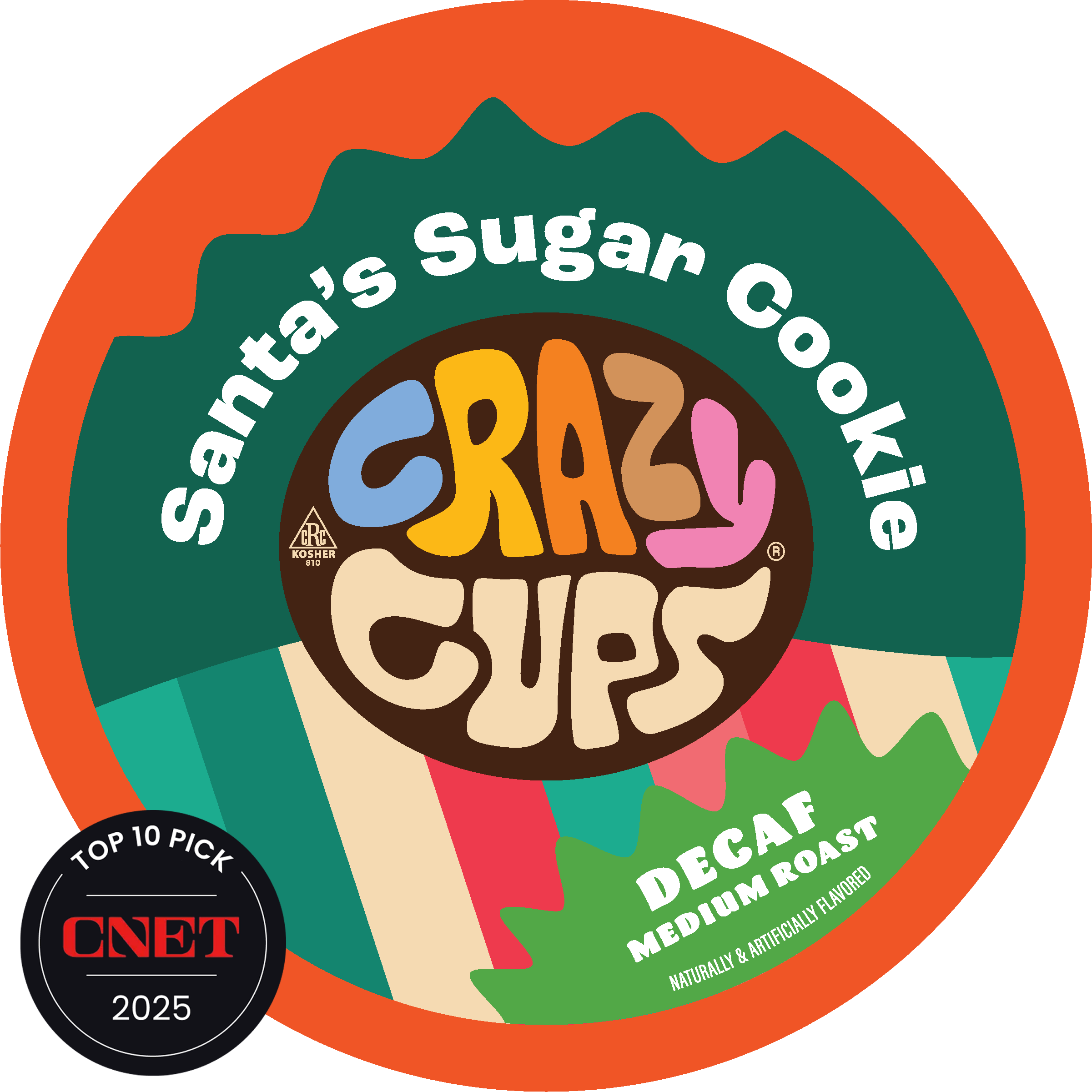 Santa's Sugar Cookie Flavored Decaf Coffee Pods – Crazy Cups