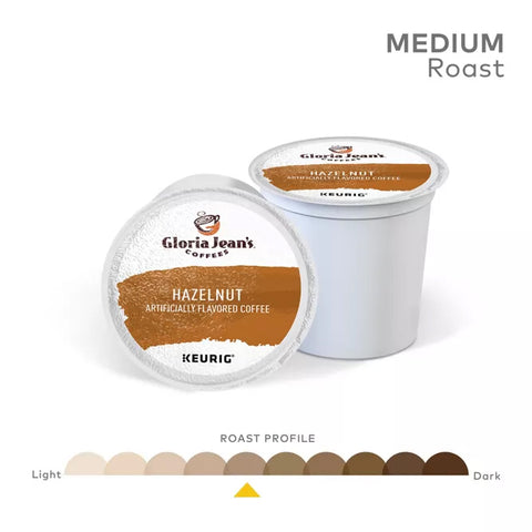 Gloria Jean's Coffees K-Cup Hazelnut Coffee Pods
