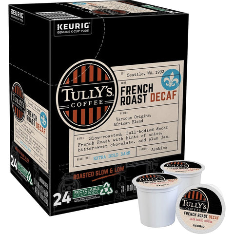 Tully's® Coffee French Roast Decaf Coffee Pods