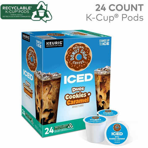The Original Donut Shop® K-Cup Iced Duos Cookies and Caramel Coffee Pods