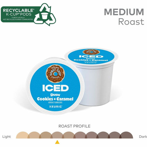 The Original Donut Shop® K-Cup Iced Duos Cookies and Caramel Coffee Pods