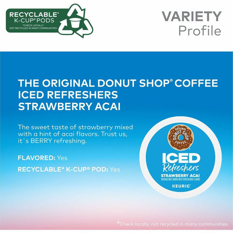 The Original Donut Shop® Iced Refreshers Strawberry Acai Pods