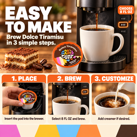 Dolce Tiramisu Flavored Coffee Pods