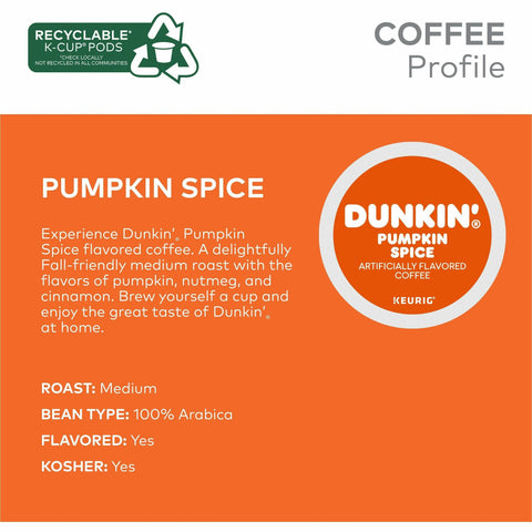 Dunkin'® K-Cup Pumpkin Spice Coffee Pods
