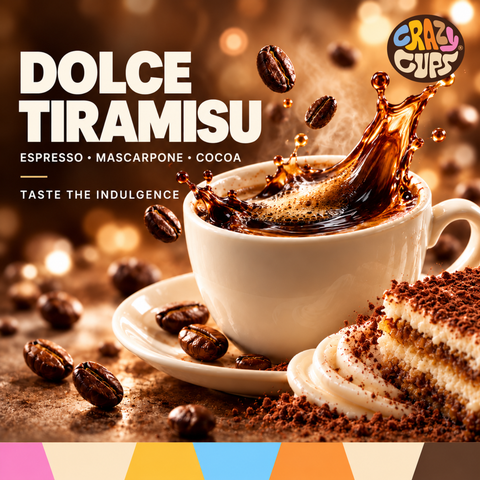 Decaf Dolce Tiramisu Flavored Coffee Pods