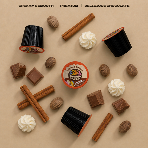 エバゴスカカオポッド Eggnog Cream Hot Chocolate Pods – Crazy Cups