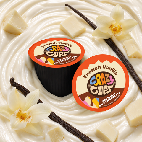French Vanilla Hot Chocolate Pods – Crazy Cups