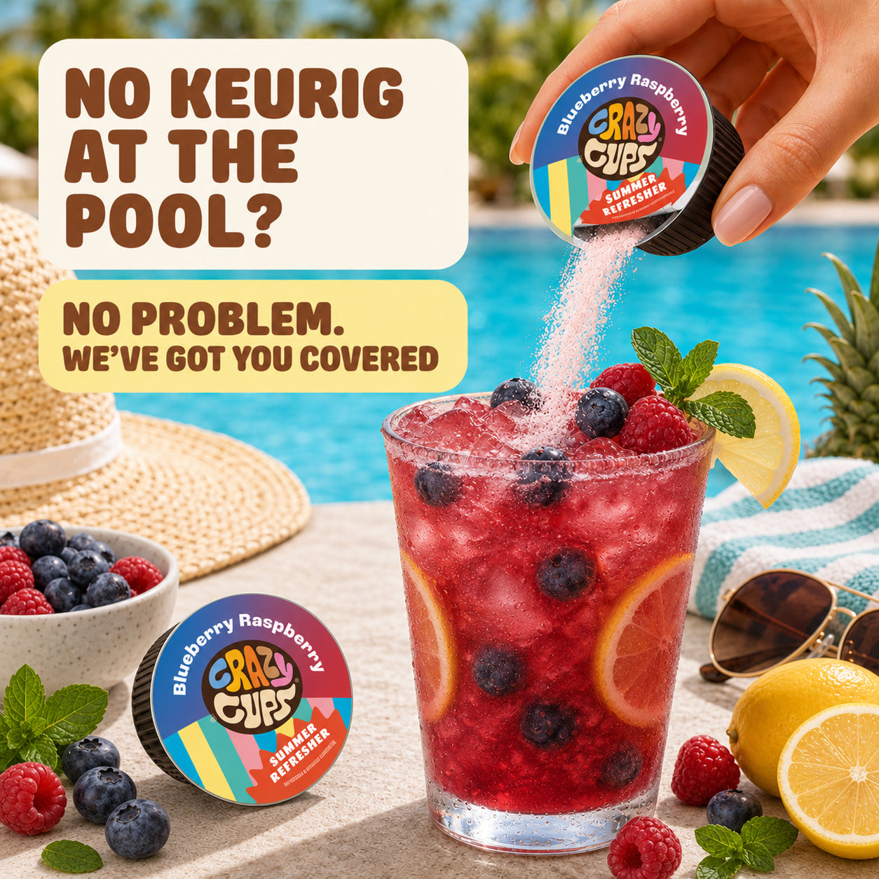 Blueberry Raspberry Summer Refresher Pods – Crazy Cups