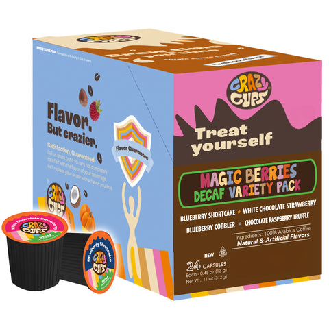Decaf Magic Berries Flavored Coffee Pods Variety Pack