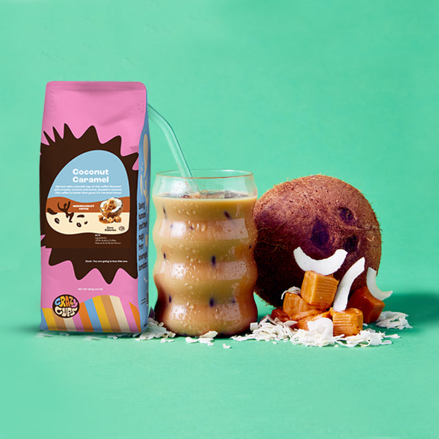 Coconut Caramel Flavored Ground Coffee – Crazy Cups