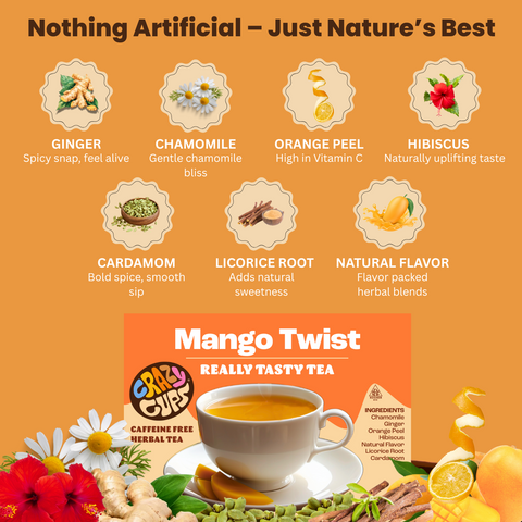 Mango Twist Herbal Tea Pods