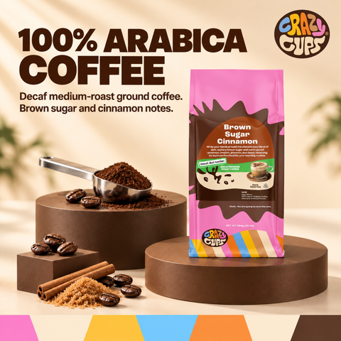 Decaf Brown Sugar Cinnamon Flavored Ground Coffee