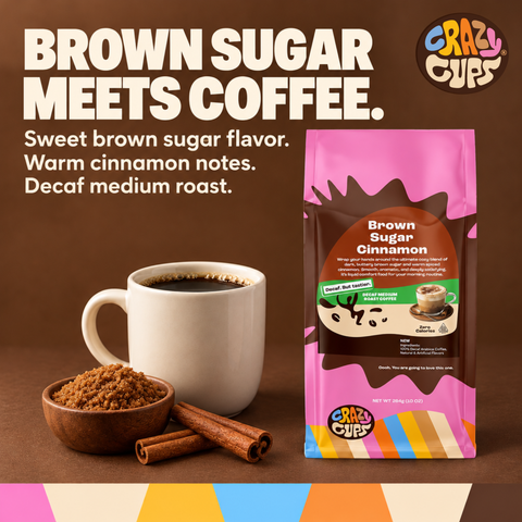 Decaf Brown Sugar Cinnamon Flavored Ground Coffee