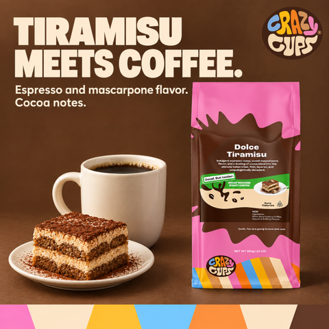 Decaf Dolce Tiramisu Flavored Ground Coffee
