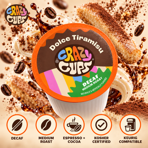 Decaf Dolce Tiramisu Flavored Coffee Pods