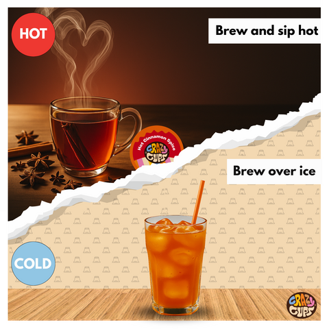 Hot Cinnamon Spice Herbal Tea Pods