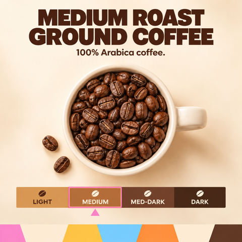 Dolce Tiramisu Flavored Ground Coffee