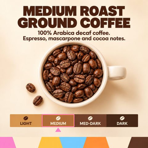 Decaf Dolce Tiramisu Flavored Ground Coffee