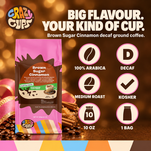 Decaf Brown Sugar Cinnamon Flavored Ground Coffee